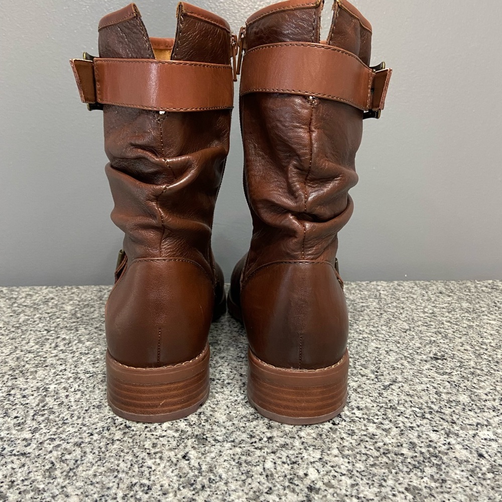 SOFFT Somers/Somers II Womens Brown Leather Ankle Boots 8.5 Buckle Straps Zipper - Picture 5 of 17